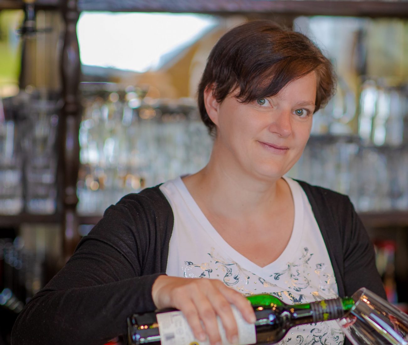 Gaststätte zur Büch’s in Suhl - zu sehen ist Inhaberin Daniela Hofmann